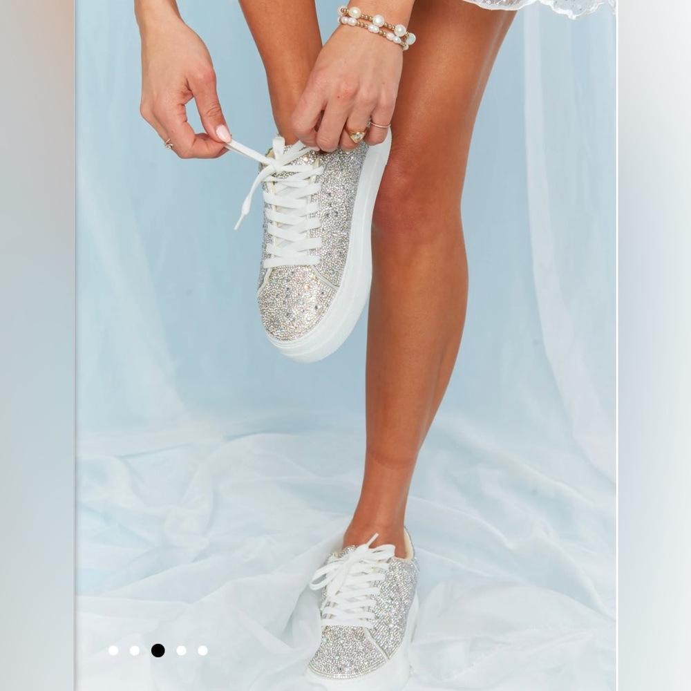 Brand new Betsey Johnson sparkly sneakers